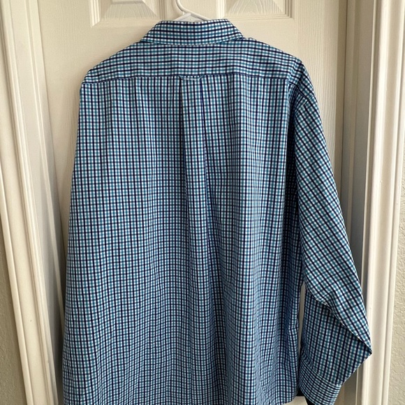 Izod Classic Fit Button Down XL Teal/Purple/Grey - Picture 6 of 11
